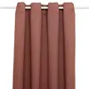 Image de Atmosphera Créateur d'intérieur - Lot de 2 Rideaux Occultants "Kerry" 135x240cm Terracotta