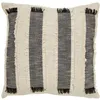 Image de Atmosphera Créateur d'intérieur - Coussin Déco à Franges "Malakite" 50x50cm Noir & Blanc