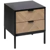 Image de Table de chevet 2 tiroirs Chevrons MDF 5five