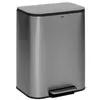 Image de FIVE Simply Smart - Poubelle de Cuisine à Pédale "Inox" 50L Gris