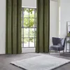 Image de Atmosphera Créateur d'intérieur - Rideau Occultant "Fujo" 135x260cm Vert Kaki