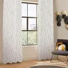 Image de Atmosphera Créateur d'intérieur - Rideau Jacquard à  illets "Leyna" 140x260cm Beige Lin