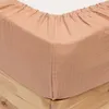 Image de Atmosphera Créateur d'intérieur - Drap Housse en Gaze de Coton "Flora" 140x190cm Rose