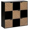 Image de Etagère 9 cases 5 portes Chevrons noir 5five