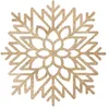 Image de Féérie Lights & Christmas - Set de table de Noël design Flocon - Diam. 42 cm - Doré - La maison des couleurs