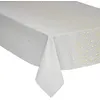 Image de Féérie Lights & Christmas - Nappe design étoiles de Noël - L. 240 x l. 140 cm - Blanc et or - La maison des couleurs