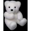 Image de Atmosphera Créateur d'intérieur - Statuette Déco Ours Assis Manteau 15cm Blanc