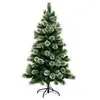 Image de Sapin de Noël floqué - D 96,5 cm x H 180 cm - Gracious impérial - Vert