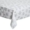 Image de Féérie Lights & Christmas - Nappe flocons de Noël Fantasy - L. 240 x l. 140 cm - Blanc - Fantasy