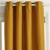 Image de Rideau isolant jaune moutarde Isa 140x260 Atmosphera
