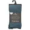 Image de Atmosphera - Drap Housse bonnet 27 cm 100% Coton lavé 140x190 cm - Bleu Canard - VILMA