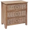 Image de Atmosphera - Commode Shirel 3 tiroirs - Bois - Shirel