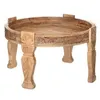 Image de Atmosphera Créateur d'intérieur - Table d'Appoint en Bois "Gypsy" 75cm Naturel