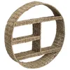 Image de Atmosphera - Etagère murale ronde design roseau Seagrass - Diam. 58 cm - Beige - Seagrass