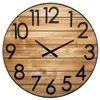 Image de Horloge Abby en métal et bois D70 Atmosphera