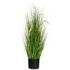 Image de Atmosphera Créateur d'intérieur - Plante Artificielle "Herbe Bunch" 100cm Vert