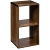 Image de Atmosphera - Etagère 2 Cases Mix - P. 34,5 cm x H. 67,5 cm - Marron