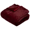 Image de Fééric Lights and Christmas - Plaid Imitation Fourrure "Vintage" 125x150cm Rouge