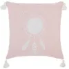 Image de Atmosphera Créateur d'intérieur - Coussin Déco "4 Pompons" 40x40cm Rose