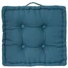 Image de coussin de sol dorian - 40 x 40 cm - bleu canard