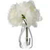 Image de composition 3 pivoines artificielles blanches vase