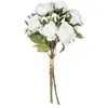 Image de Atmosphera Créateur d'intérieur - Bouquet de Fleurs "14 Roses" 40cm Blanc