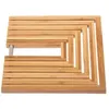 Image de Dessous de plat extensible - 19 x 19 x 1 cm - Bambou