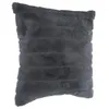 Image de Atmosphera Créateur d'intérieur - Coussin Imitation Fourrure "Manoir" 45x45cm Gris Foncé