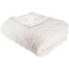 Image de Atmosphera, Couverture, Createur D'Interieur   Couverture en fausse fourrure « Manoir »   180 x 230 cm   Blanc   Polyester (230 x 180 cm)