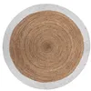 Image de Tapis en jute bord blanc D120 Atmosphera