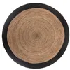 Image de Tapis en jute bord noir D120 Atmosphera