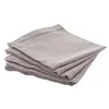 Image de Atmosphera Créateur d'intérieur - Lot de 4 Serviettes de Table "Chambray" 40x40cm Gris Clair