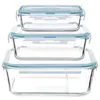 Image de FIVE Simply Smart - Lot de 3 Boîtes de Conservation "Clipeat" 18cm Bleu