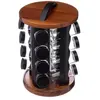 Image de FIVE Simply Smart - Présentoir à Epices Rotatif "Acacia" 16 Pots Naturel