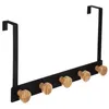 Image de FIVE Simply Smart - Patère en Métal & Bambou 5 Têtes 20cm Noir