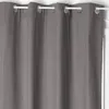 Image de Atmosphera Créateur d'intérieur - Rideau Isolant en Coton "Isa" 140x260cm Gris Foncé