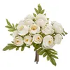 Image de Atmosphera Créateur d'intérieur - Bouquet de Fleurs "18 Minis Camélias" 30cm Blanc