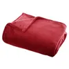 Image de Atmosphera - Grand plaid en Flanelle uni - 180x130 cm - Rouge