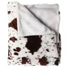 Image de Atmosphera Créateur d'intérieur - Plaid Déco "Vache" 130x160cm Naturel