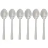 Image de Secret de Gourmet Petite cuillère à moka de précision en argent inoxydable 9,5 cm 6 uts, Couverts, Argent