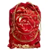 Image de Fééric Lights and Christmas - Hotte de Noël Imprimée "Vintage" 70cm Rouge & Or