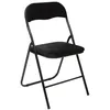 Image de Chaise pliante velours noir 5five