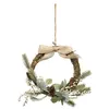 Image de Fééric Lights and Christmas - Couronne de Noël "Cocon" 36cm Naturel