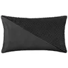 Image de Atmosphera Créateur d'intérieur - Coussin Déco en Velours "Semi Pli" 30x50cm Gris