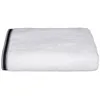 Image de Atmosphera - Drap de bain Joia avec liseré 150x100 cm - Blanc et Noir - Joia