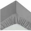 Image de Atmosphera, Drap-housse, Drap-housse Gris (90 x 190 cm) (90 x 190 cm)