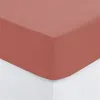 Image de Atmosphera - Drap Housse bonnet 30 cm 100% Coton Esther 160x200 cm - Rose Blush - CARINA