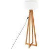Image de Lampadaire bois et blanc Molu H140 Atmosphera