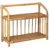 Image de Atmosphera, Étagère pour enfant, Bibliothèque basse en rotin, beige moyen (20 x 60 x 50 cm)