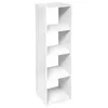 Image de Meuble Étagère colonne 4 cases de rangement Blanc H 134 cm